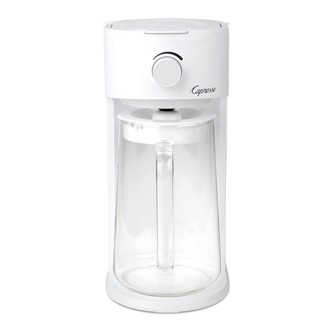 Capresso iced tea Select 623.02 operating instructions Capresso iced tea Select 623.02 operating instructions