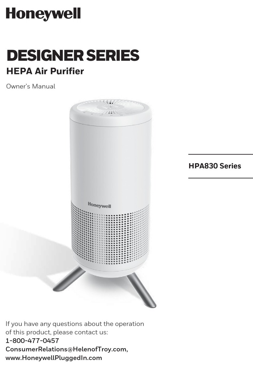 Honeywell HPA830 User manual Honeywell HPA830 User manual