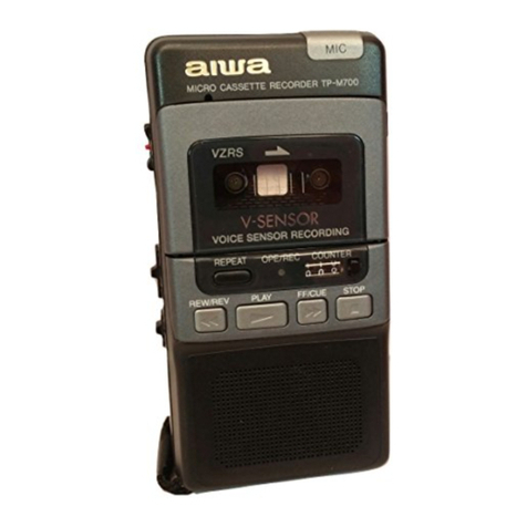 Aiwa TP-M700 operating instructions