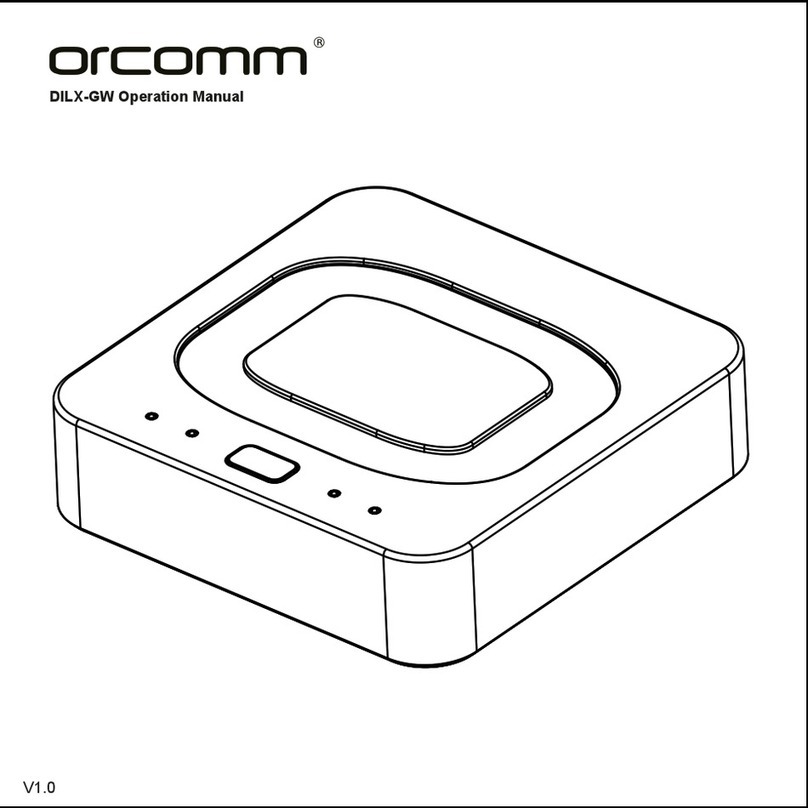 Orcomm DILX-GW Operation manual