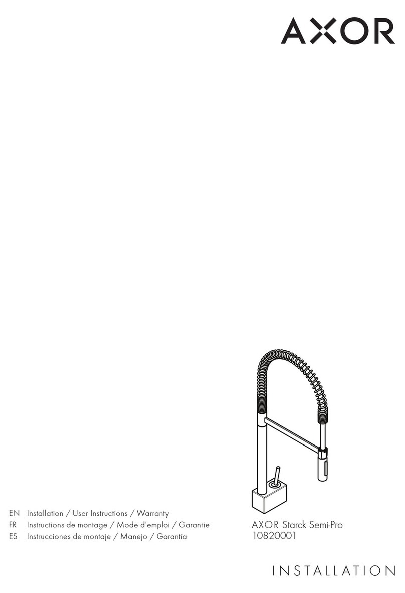 Axor Starck Semi-Pro Instruction Manual Axor Starck Semi-Pro Instruction Manual