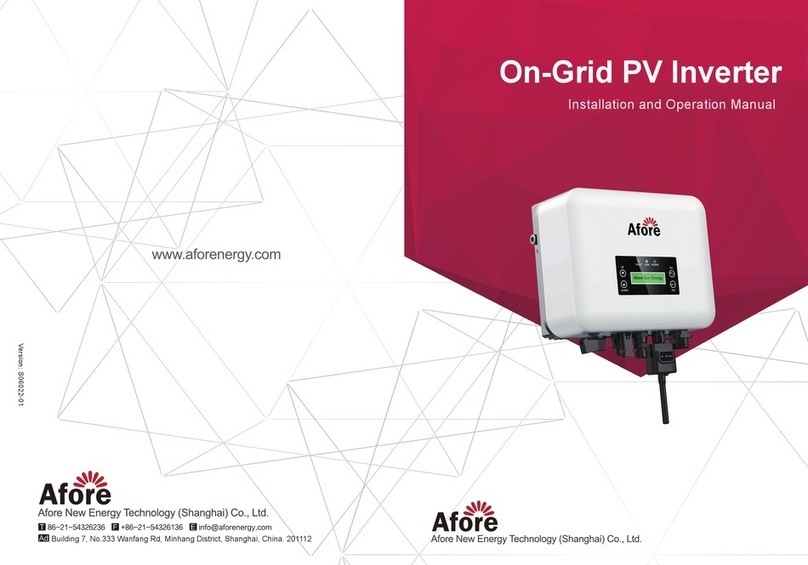 Afore HNS1000TL-1 User manual