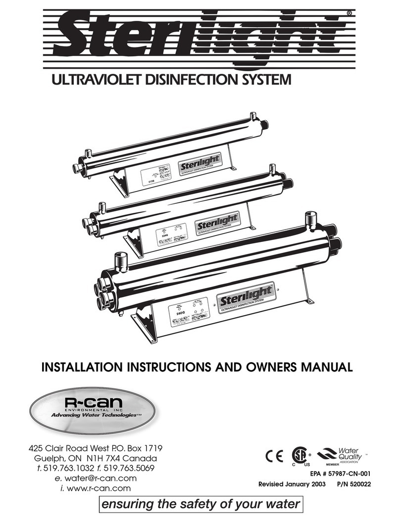 R-Can Sterilight S12Q Quick start guide