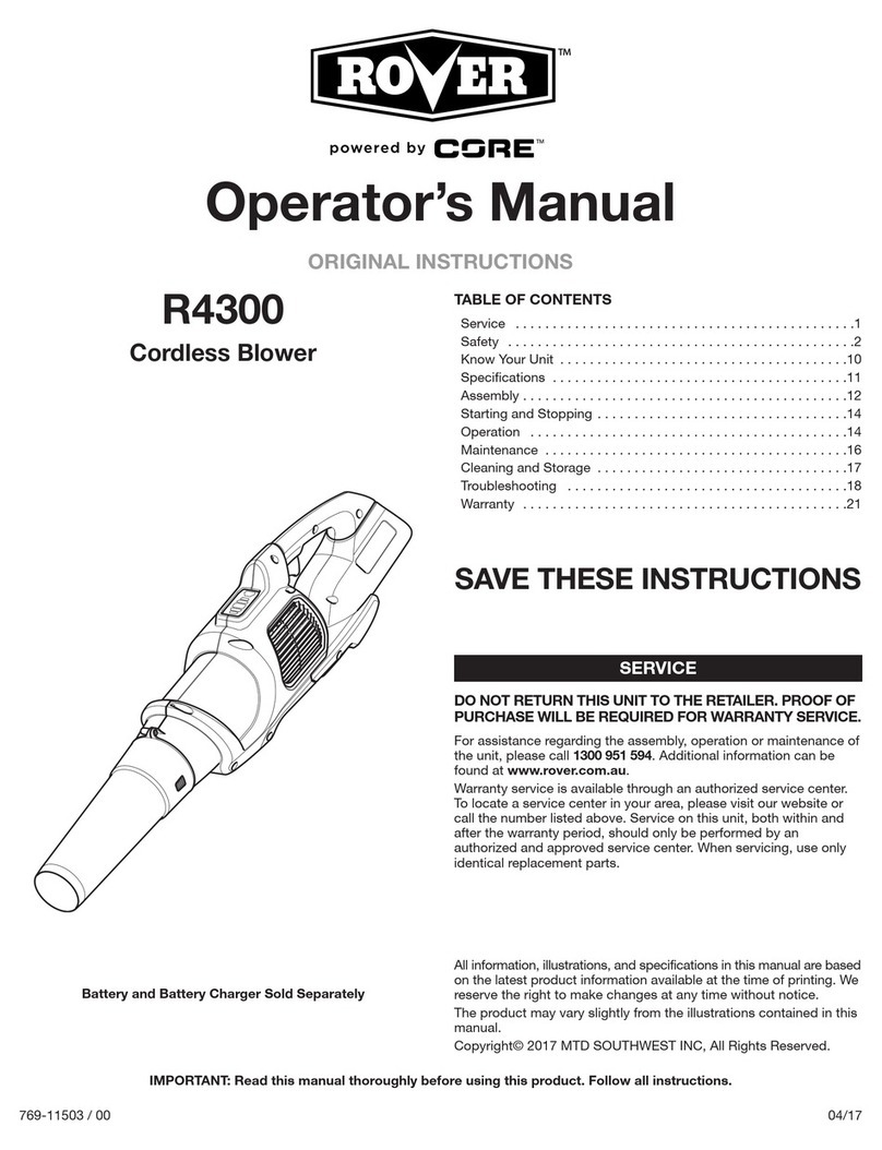 Core ROVER R4300 User manual