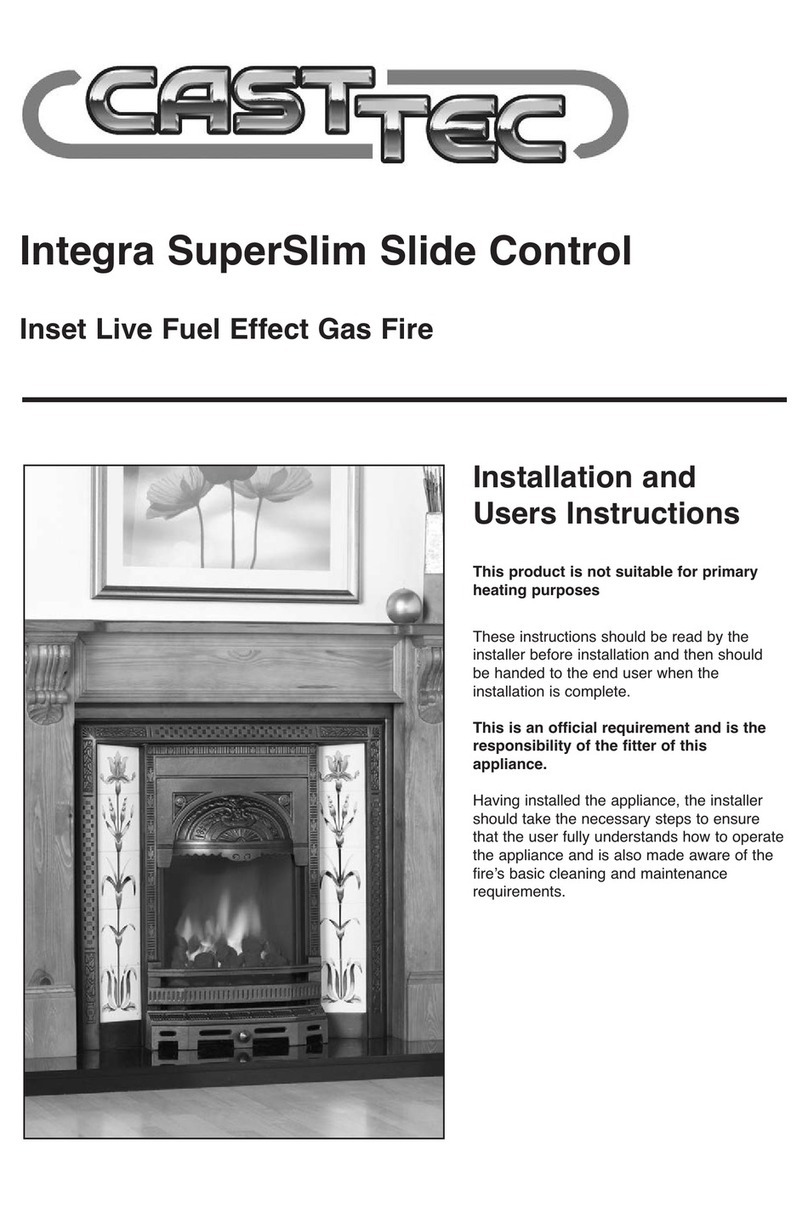Cast Tec Integra SuperSlim Slide Control Installation and user instructions