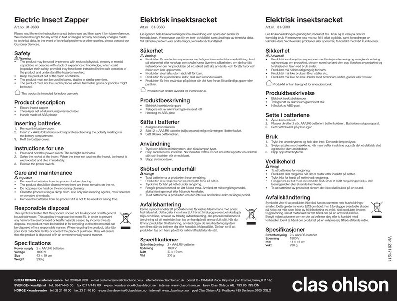Clas Ohlson 31-9683 quick start guide