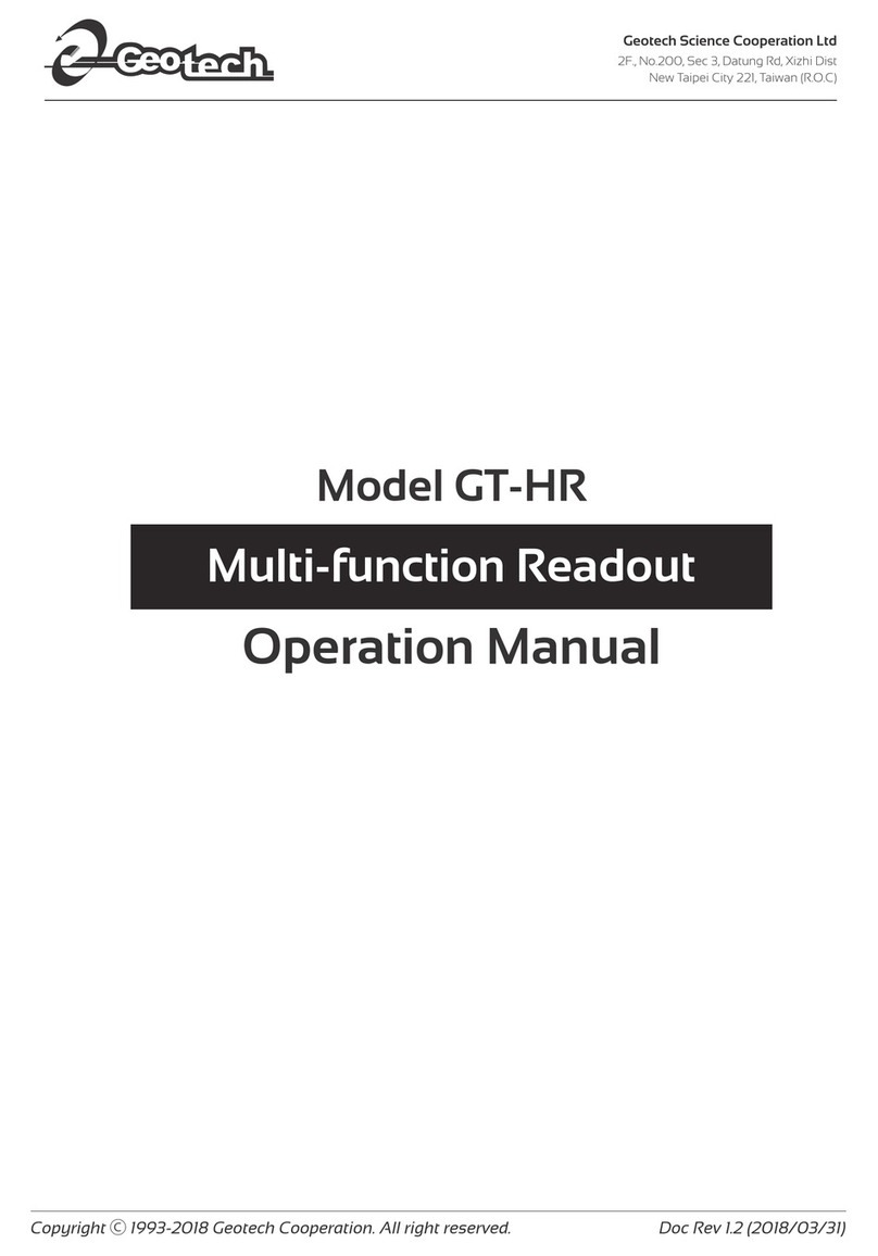 Geotech GT-HR Operation manual