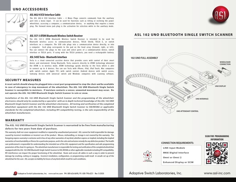 ASL INTERCOM 102 UNO quick start guide