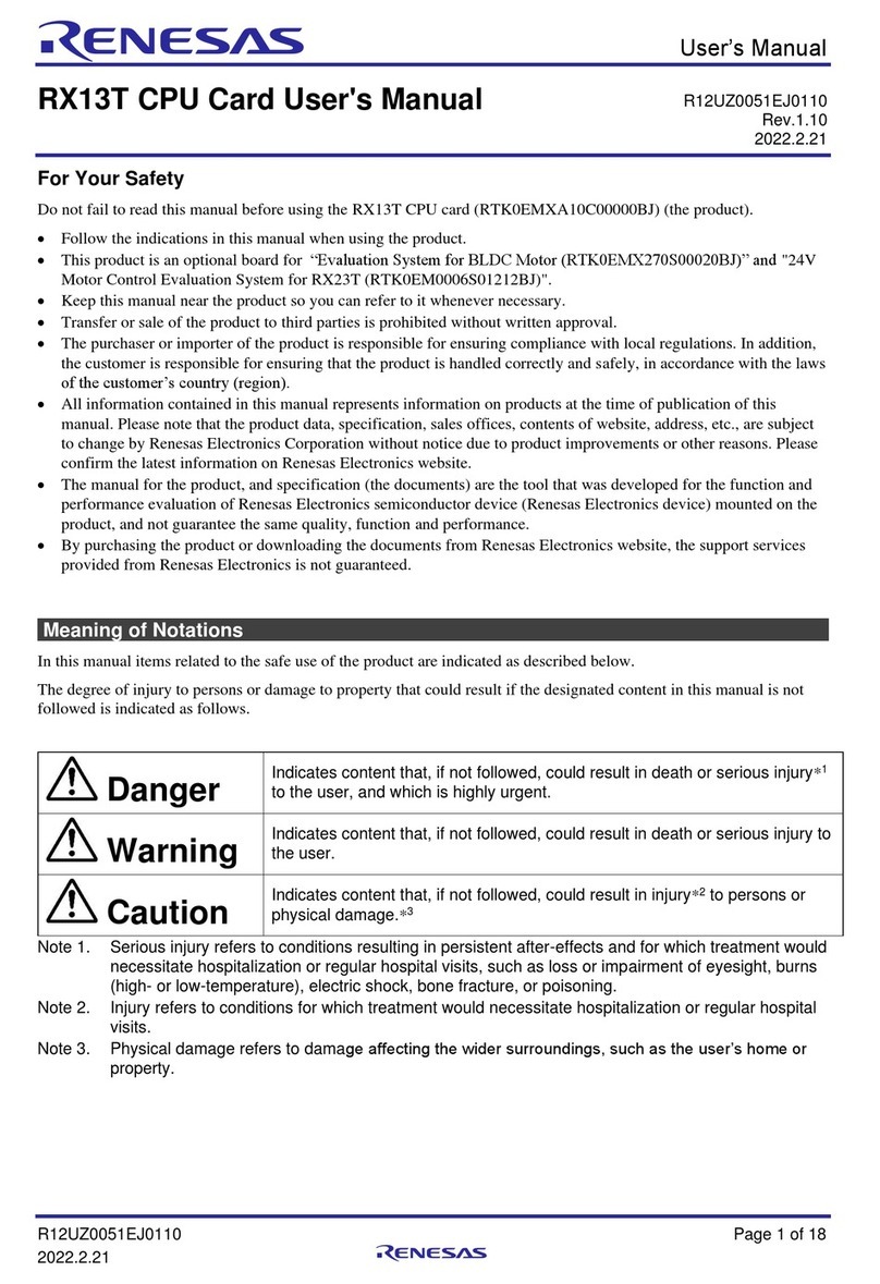 Renesas RX13T user manual