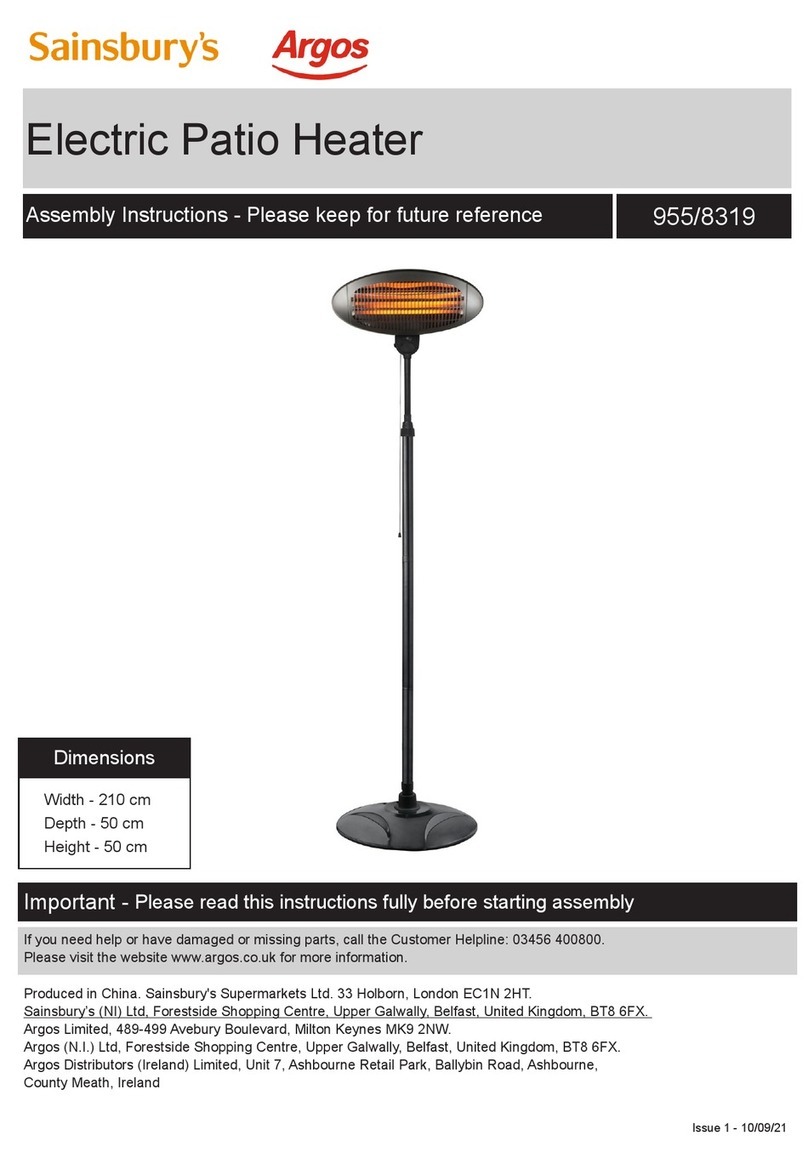 Argos Sainbury's 955/8319 Assembly instructions