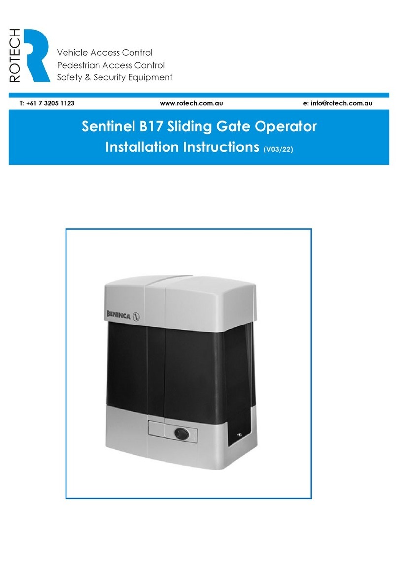 Rotech Sentinel B17 installation instructions