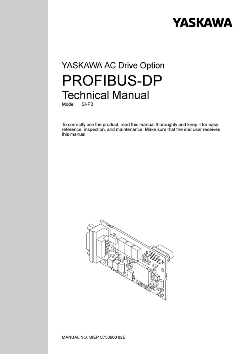 YASKAWA PROFIBUS-DP SI-P3 Technical manual