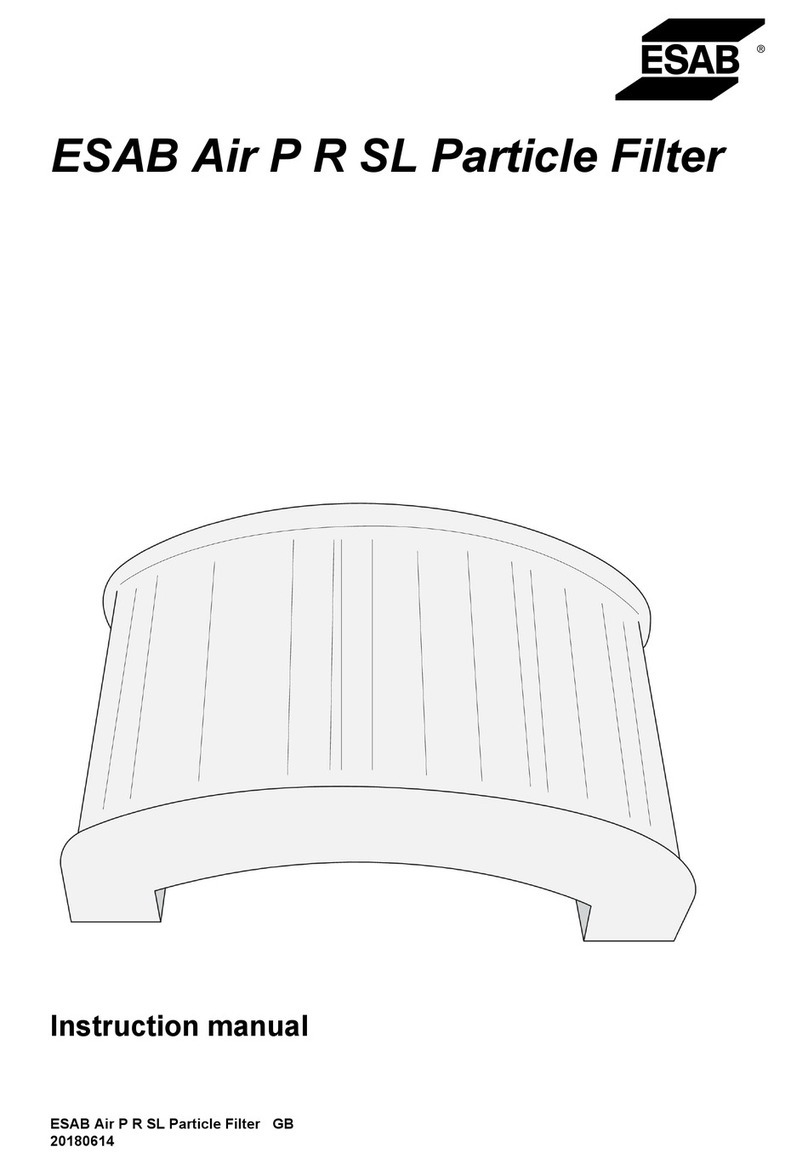 ESAB AIR P R SL PARTICLE FILTER instruction manual