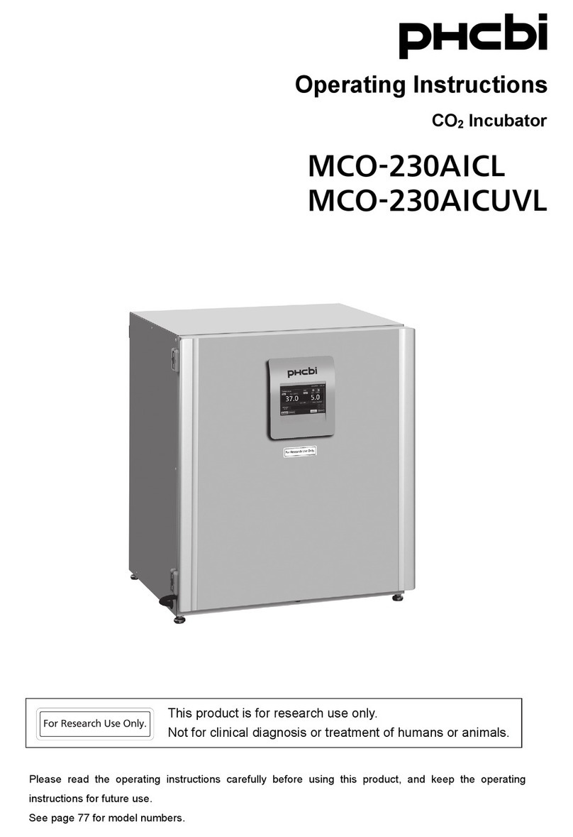 Phcbi MCO-230AICL-PE operating instructions