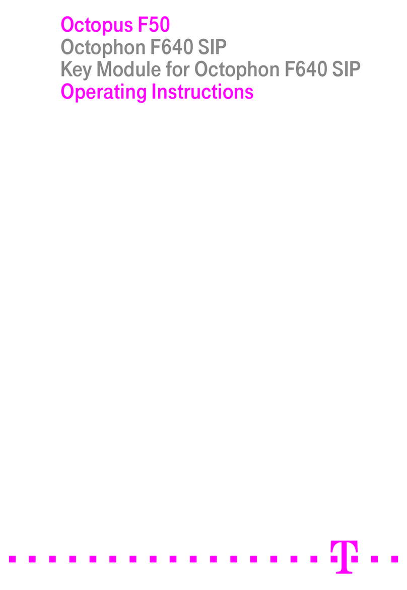 Telecom Octopus F50 operating instructions