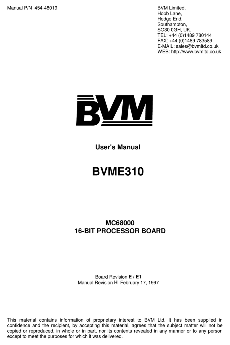 BVM BVME310 user manual