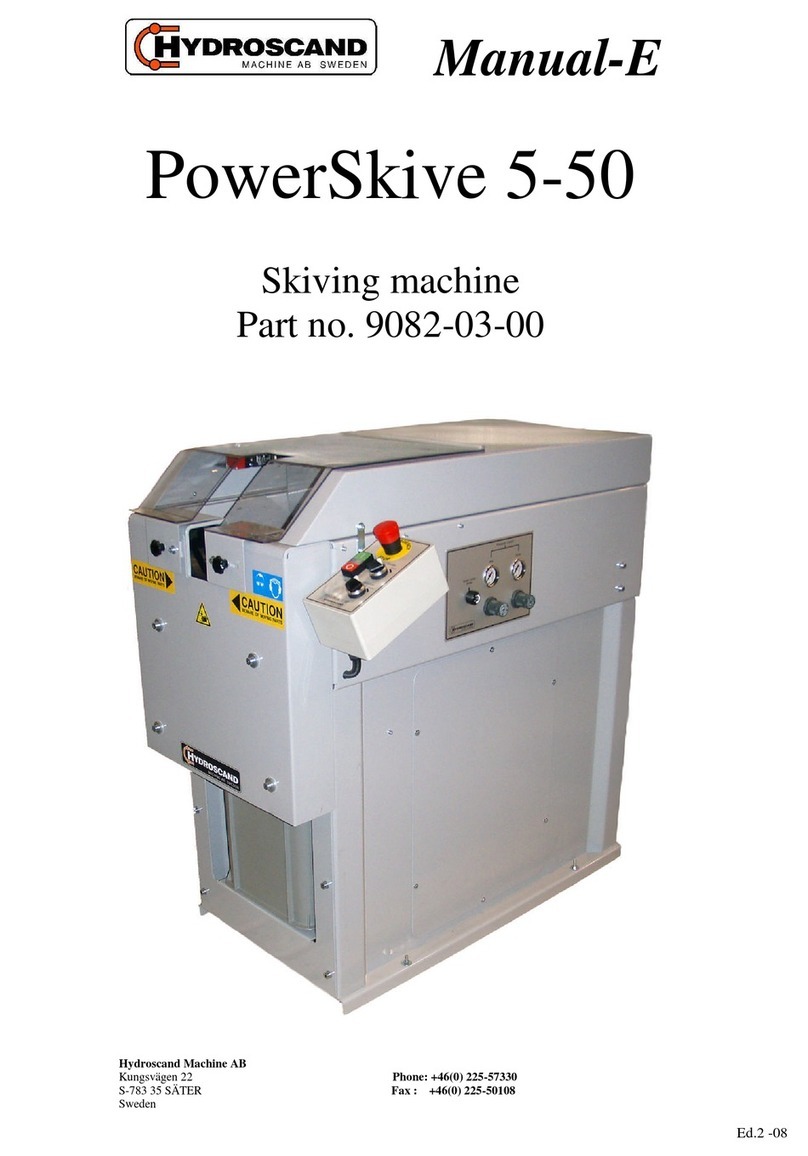 HYDROSCAND PowerSkive 5-50 manual