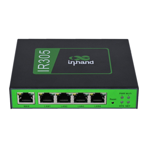 InHand IR305 Quick installation manual