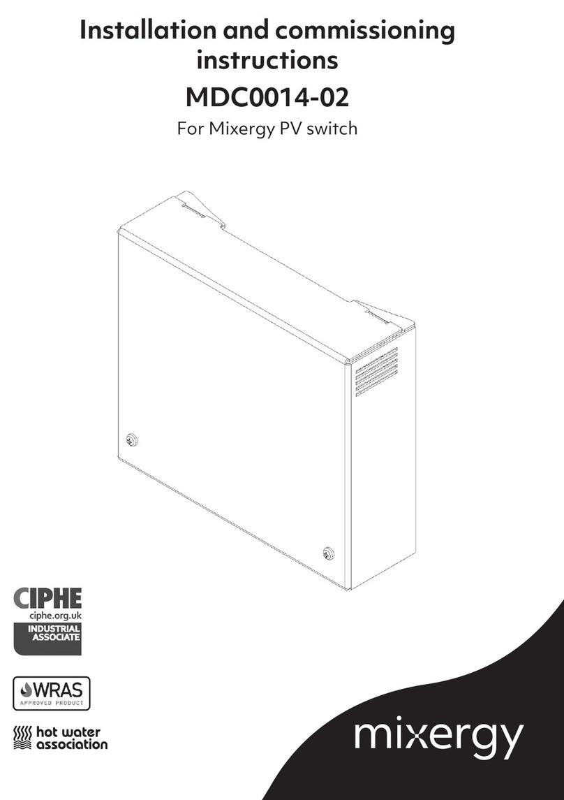 Mixergy MDC0014-02 Installation and commissioning instructions