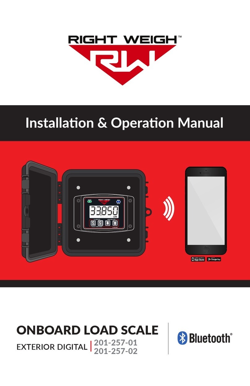 Right Weigh 201-257-01 User manual Right Weigh 201-257-01 User manual
