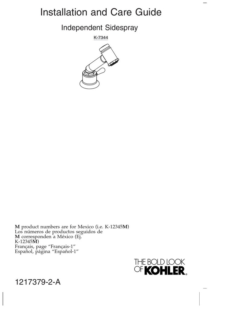 Kohler K-7344 Assembly instructions