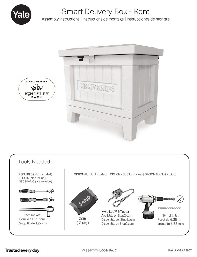 Yale Smart Delivery Box Kent Assembly instructions Yale Smart Delivery Box Kent Assembly instructions