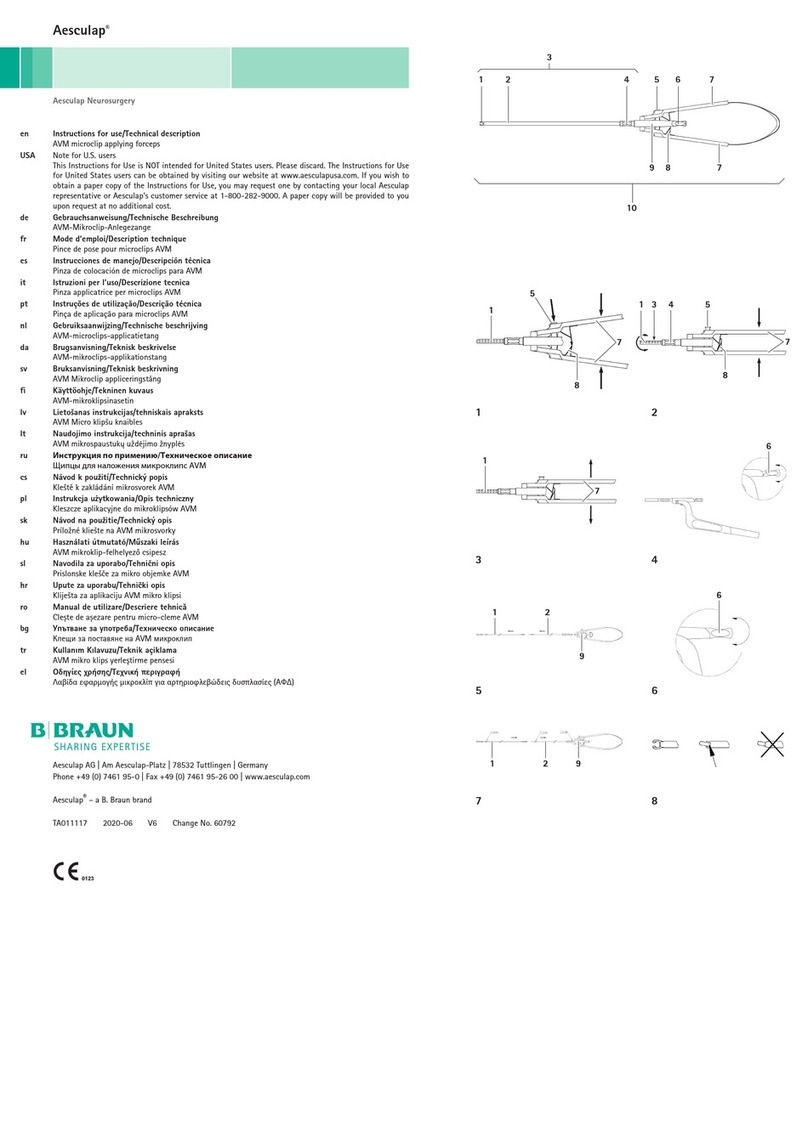 Braun Aesculap Instructions for use/Technical description Braun Aesculap Instructions for use/Technical description