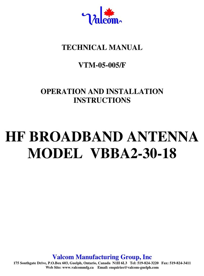 Valcom VBBA2-30-18 User manual