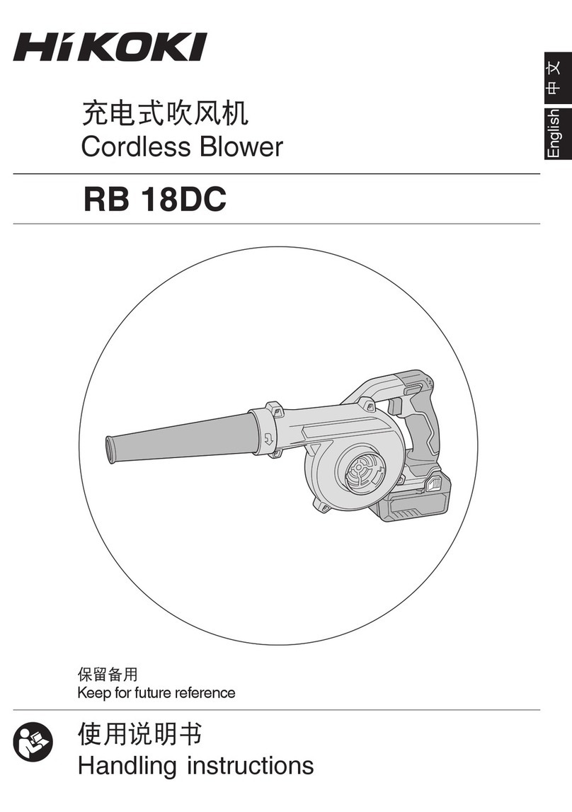 HIKOKI RB18DC Handling instructions