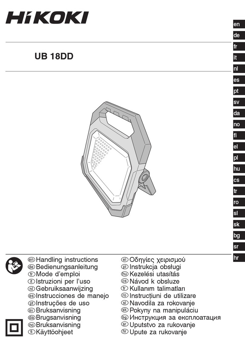 HIKOKI UB 18DD Handling instructions