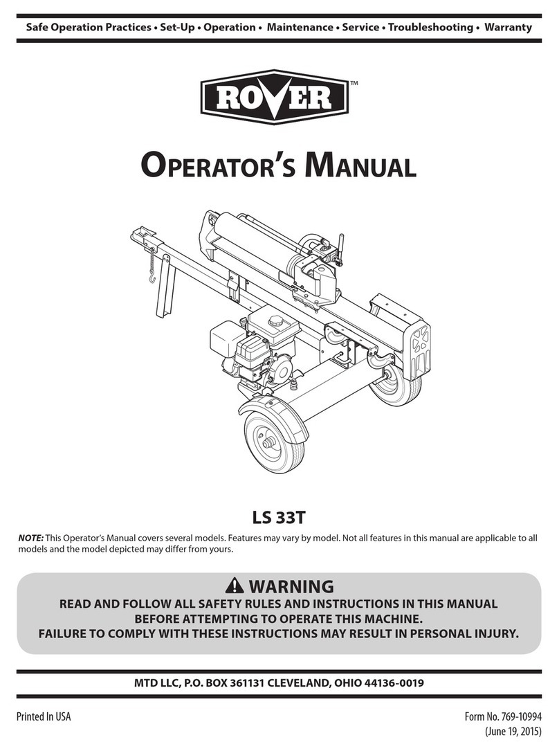 Rover LS 33T Operator's manual