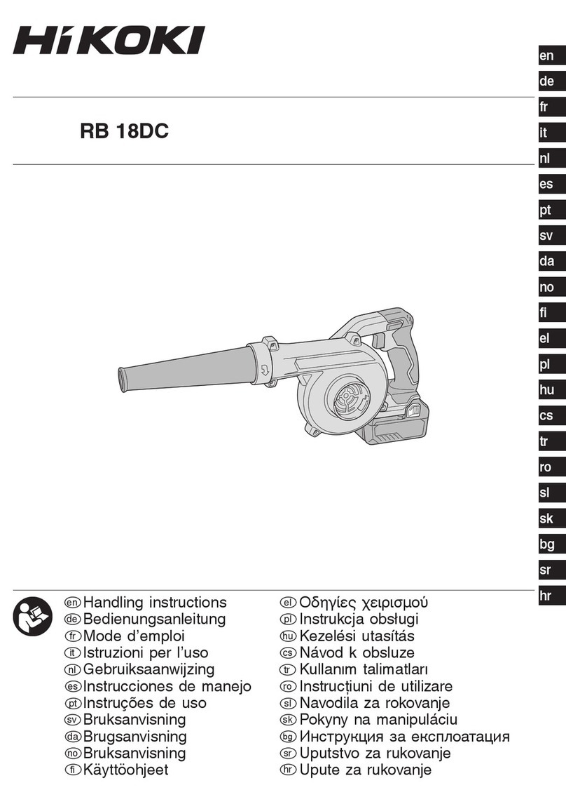 HIKOKI RB18DC Handling instructions