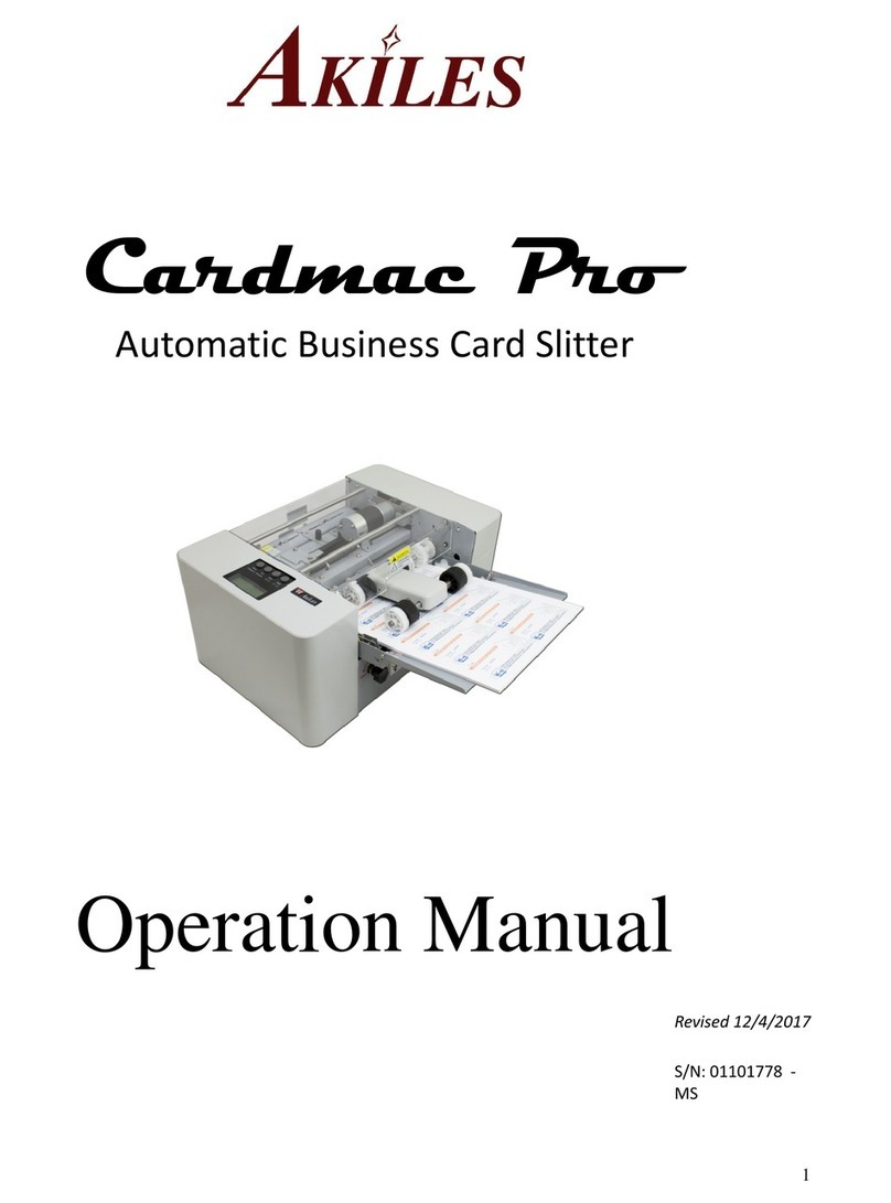 Akiles Cardmac Pro Operation manual
