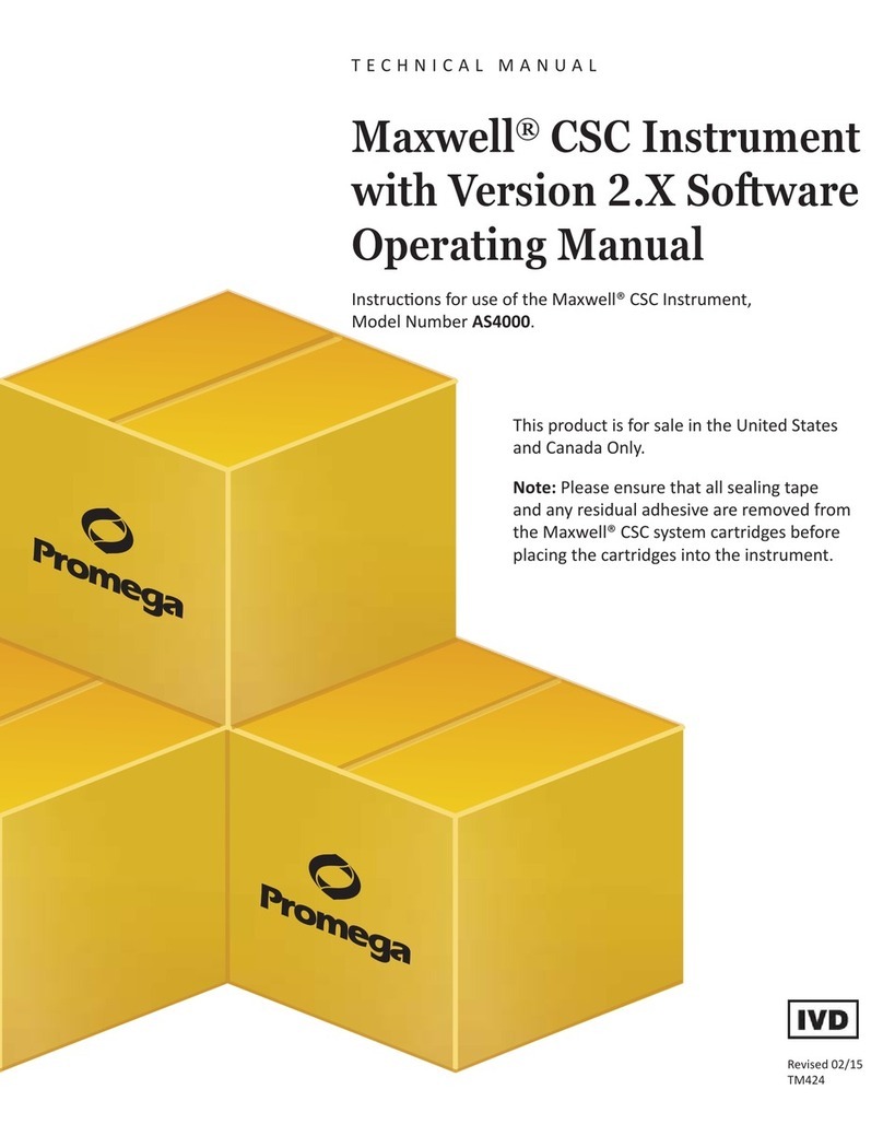 Promega Maxwell CSC Instrument Technical manual