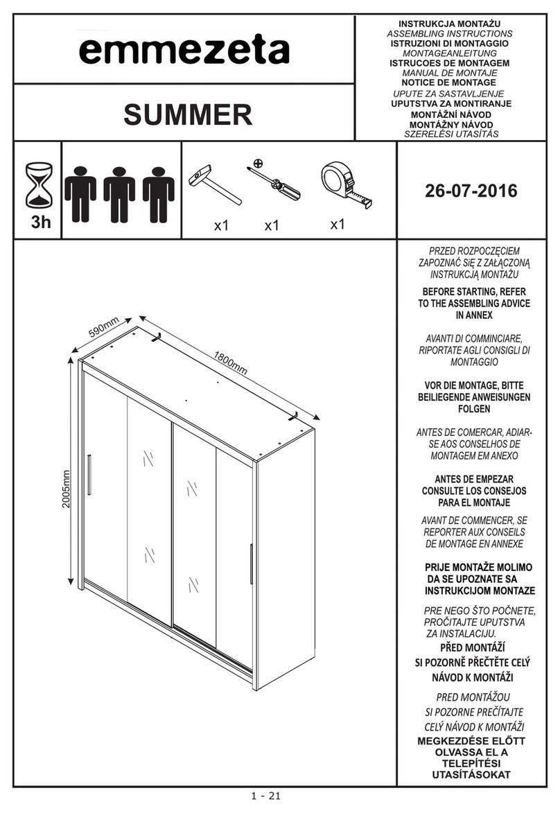 Emmezeta SUMMER Assembling instructions