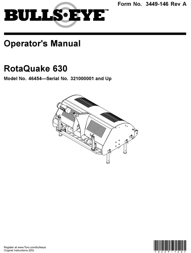 Toro Bullseye RotaQuake 630 Operator's manual