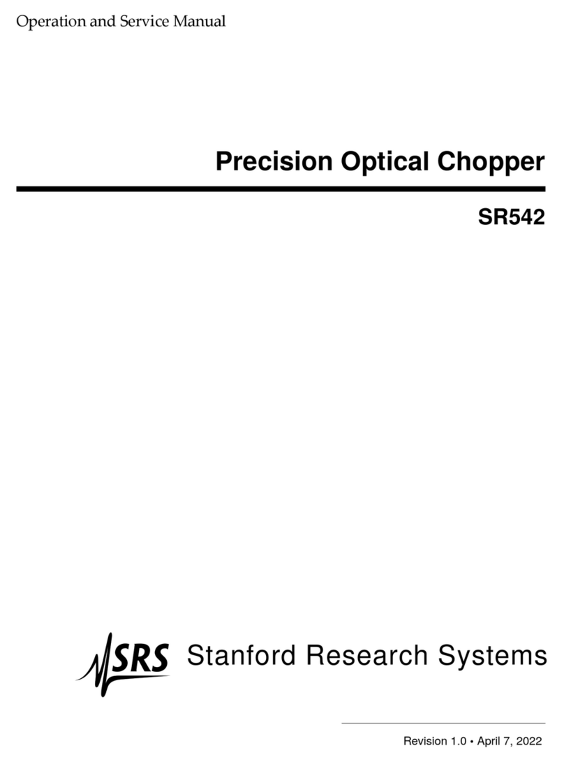 SRS Labs SR542 Operation and service manual
