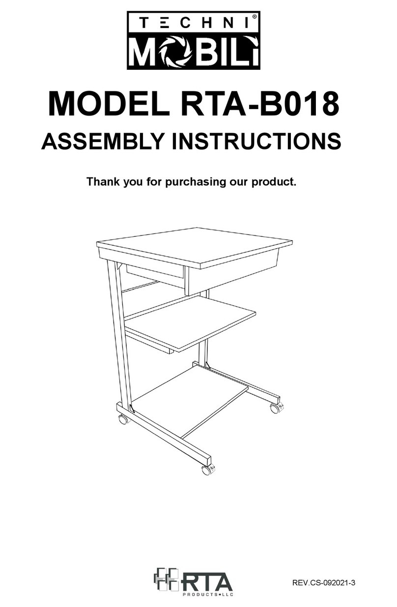 Techni Mobili RTA-B018 Assembly instructions Techni Mobili RTA-B018 Assembly instructions