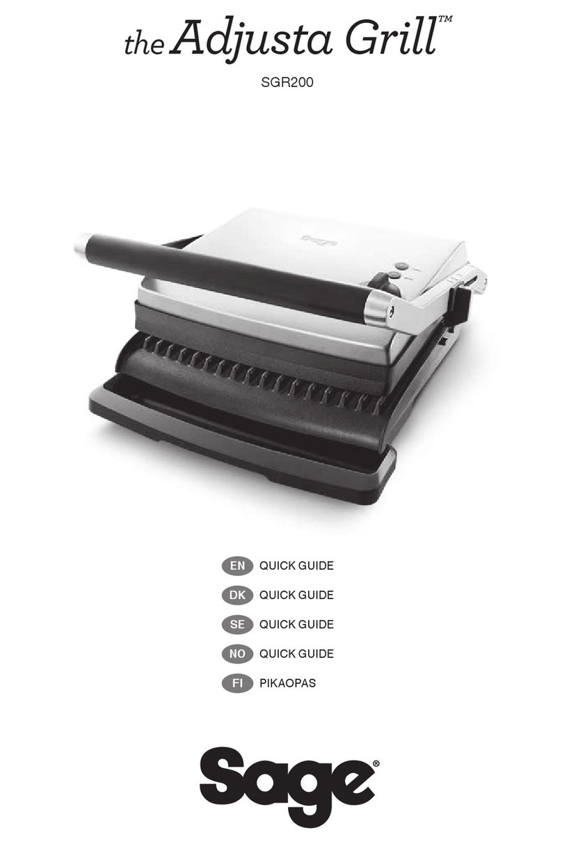 Sage SGR200 quick guide