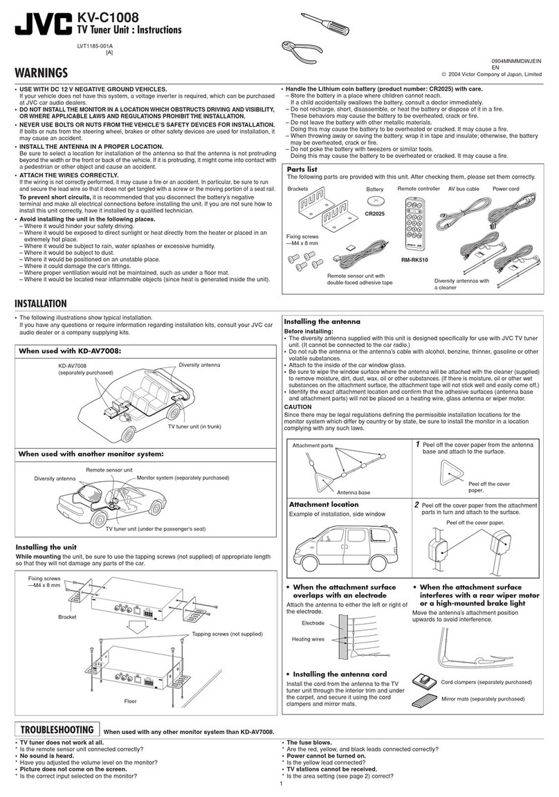 JVC KV-C1008 User manual