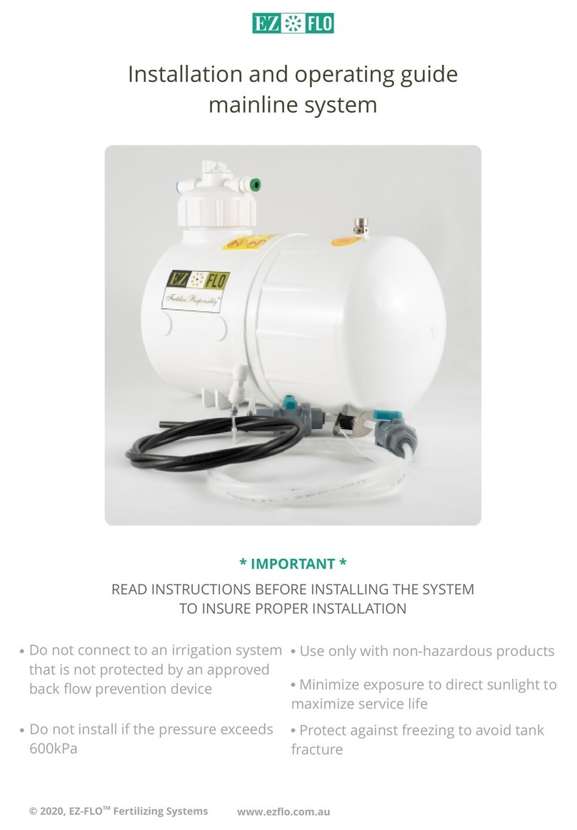 EZ FLO EZ001 Installation and operating guide