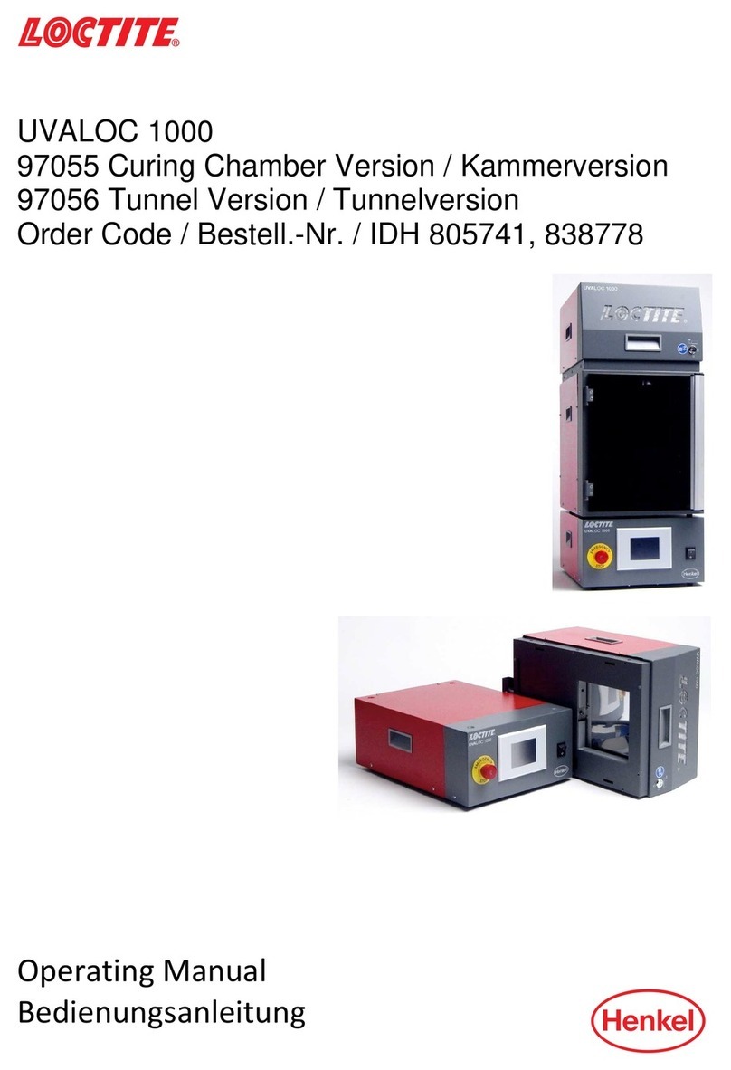 Henkel LOCTITE UVALOC 1000 operating manual