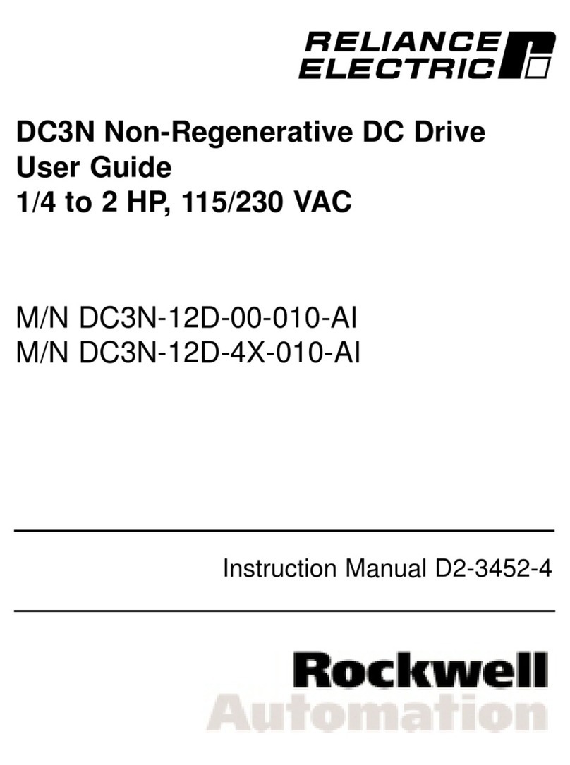 Rockwell Automation RELIANCE ELECTRIC DC3N Series User manual