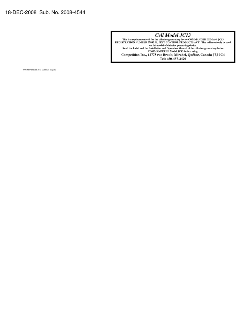 Jacuzzi COMMANDER III JC13 User manual