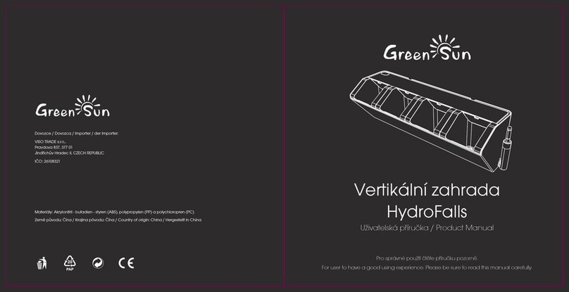 Green Sun HydroFalls product manual