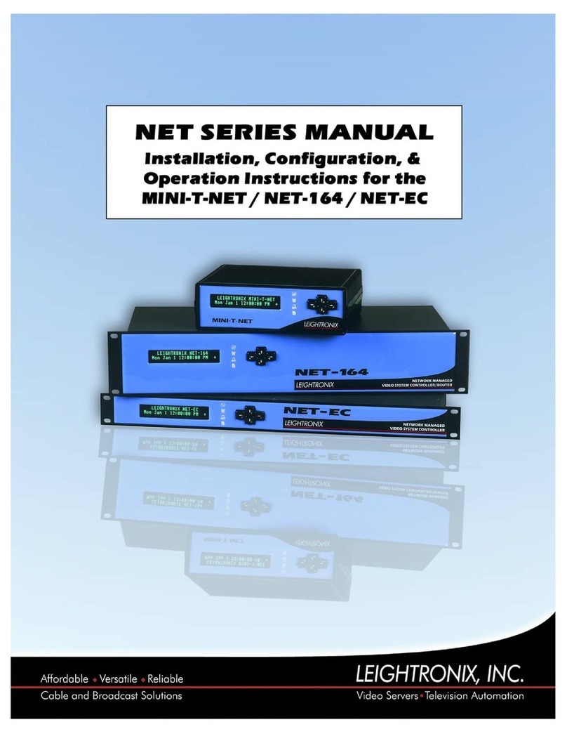 Leightronix NET Series manual