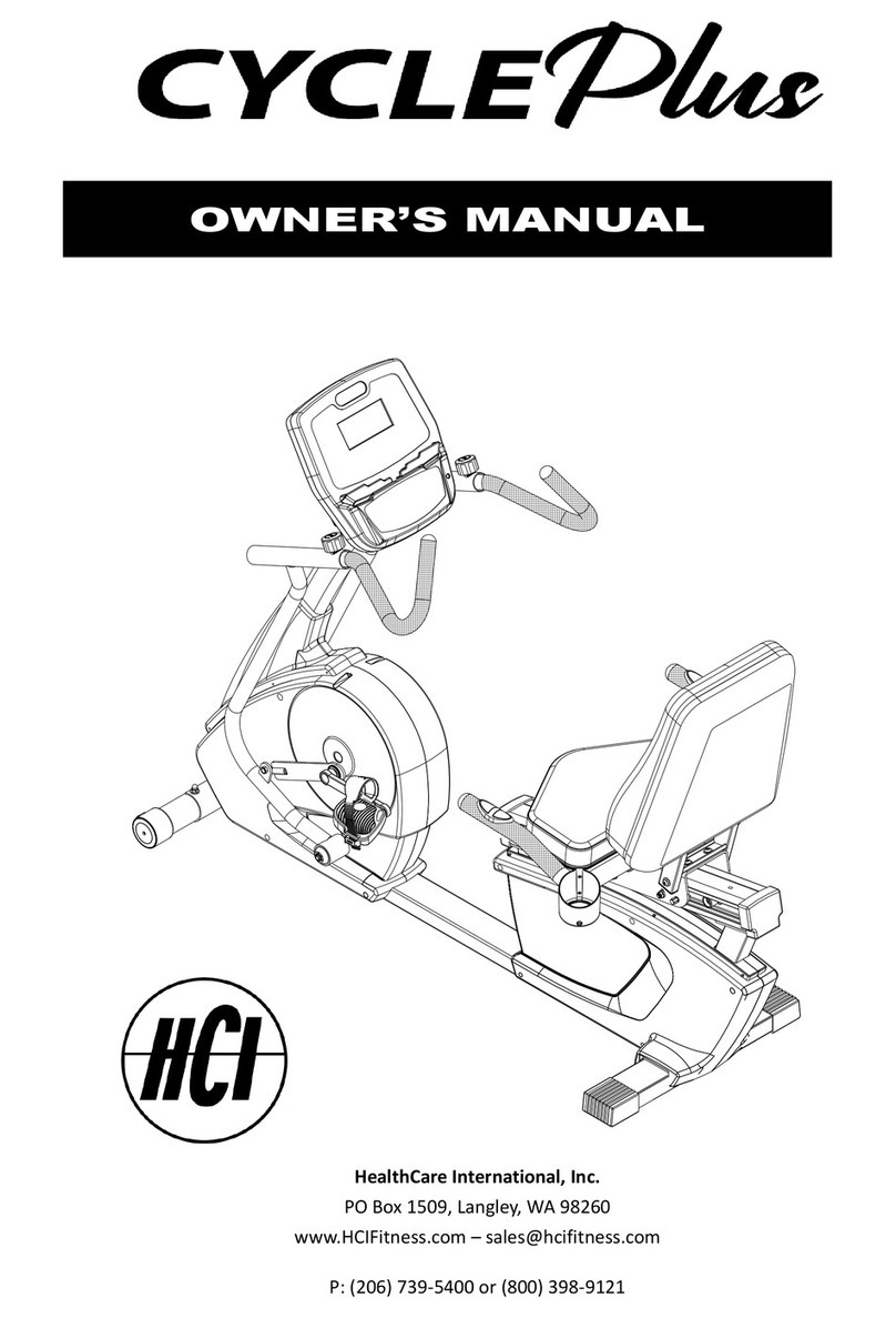 Health Care International CyclePlus owner's manual Health Care International CyclePlus owner's manual