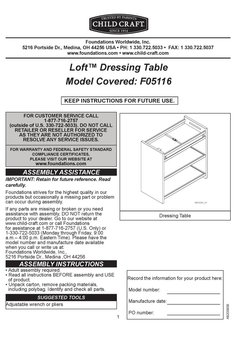 Child Craft Loft F05116 User manual Child Craft Loft F05116 User manual