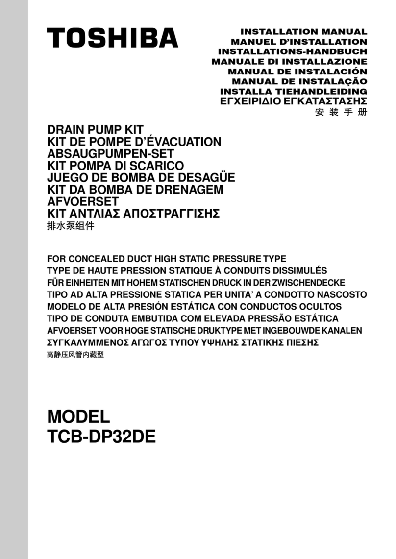 Toshiba TCB-DP32DE installation manual