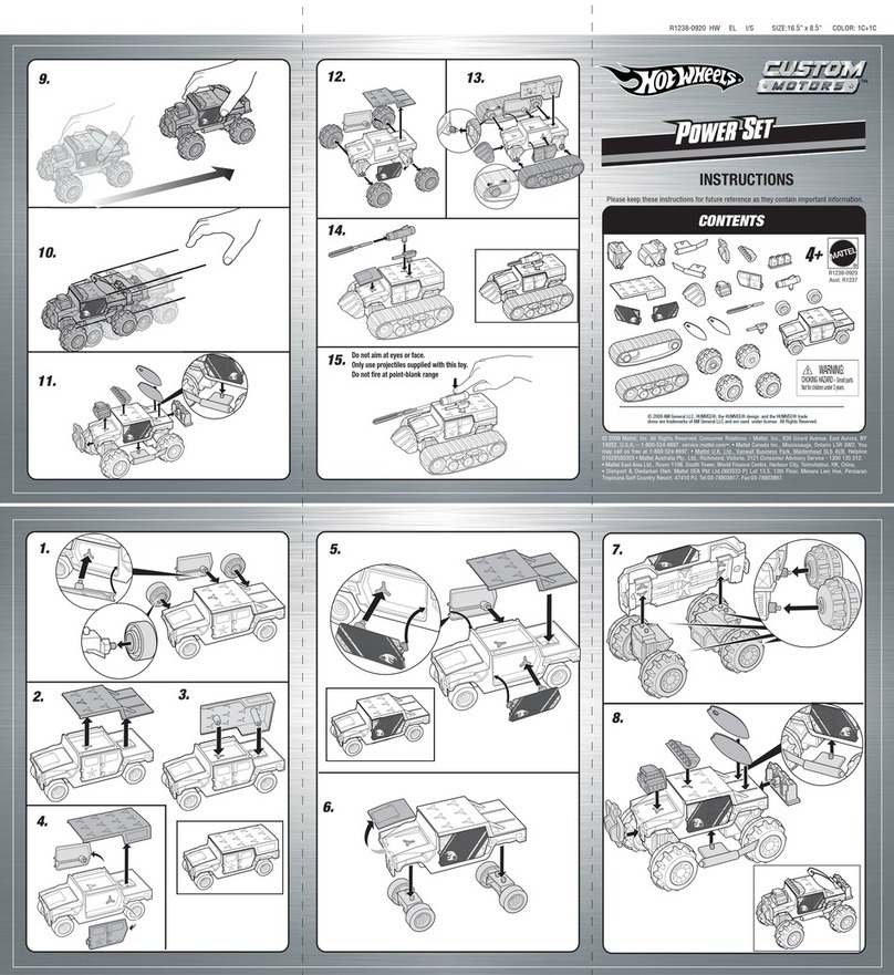 Mattel Hot Wheels CUSTOM MOTORS Power Set User manual